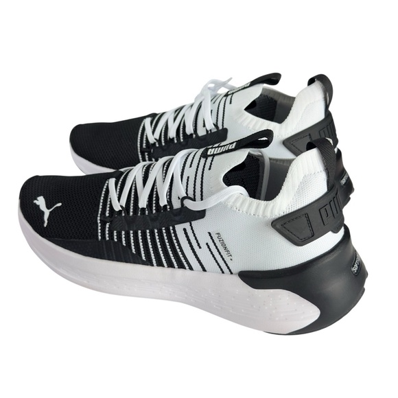 PUMA Softride Symmetry Fuzion Running Shoes Black White Mens Sizes 10.5, 11 - Picture 3 of 16